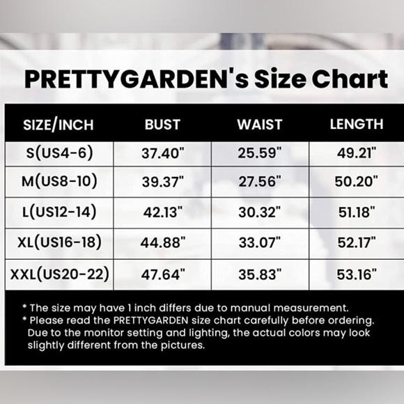 🔥 HPx2 💥PRETTYGARDEN Women's 2023 Floral Summer Dress NWT XXL - Picture 2 of 2